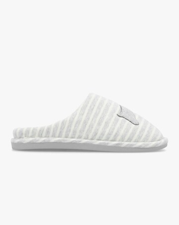 Radley Hadley Jersey Stripe Grey Mule Slippers Standard Fit