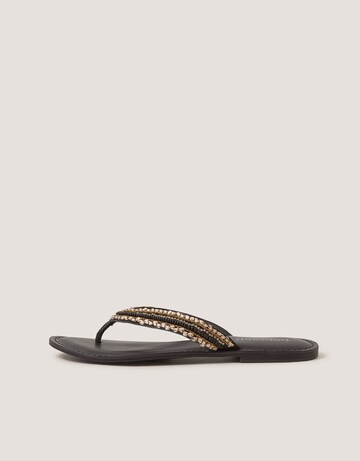 Monsoon Harper Beaded Leather Flip Flops