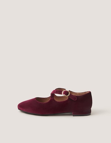 Monsoon Dana Velvet Mary Jane Flats