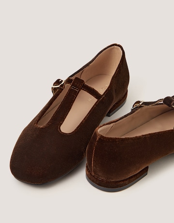 Monsoon Jesi Velvet Mary Jane Flats