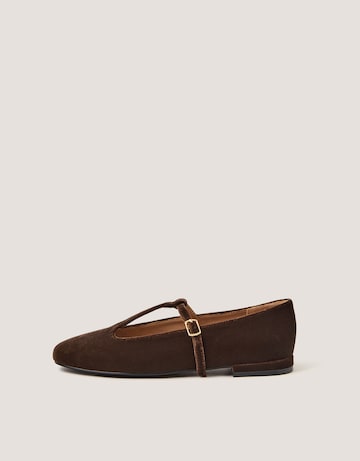 Monsoon Jesi Velvet Mary Jane Flats