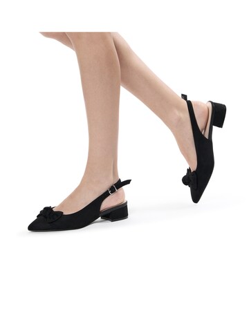 Paradox London Floriana Wide E Fit Slingback Shoes