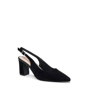 Paradox London Giana Wide E Fit Slingback Shoes