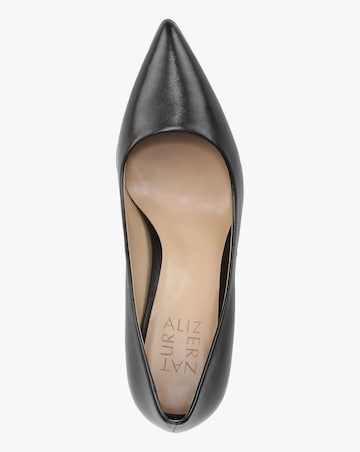 Naturalizer Anna Black Leather Court Shoes Wide Fit (E)