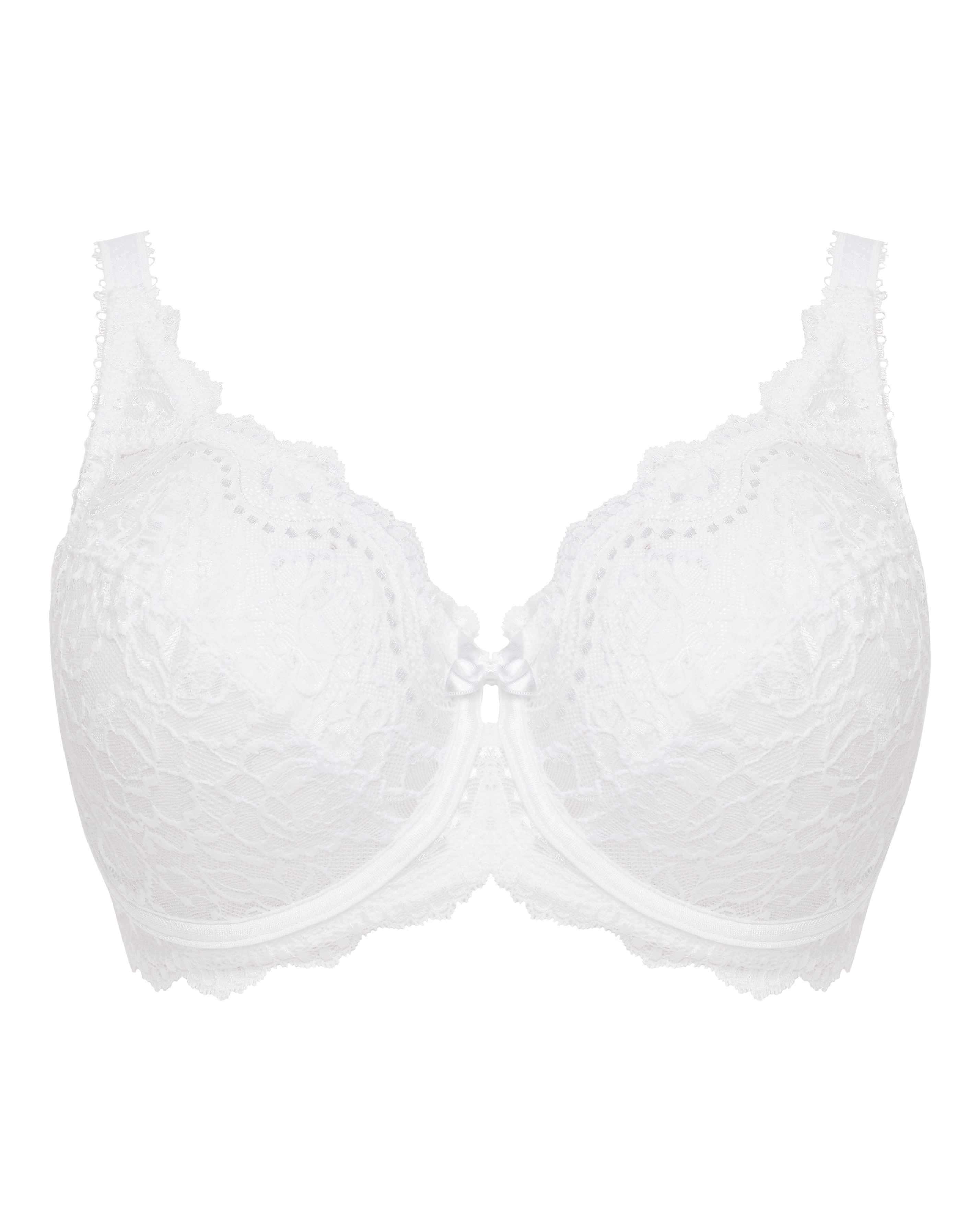 Playtex Flower Lace Full Cup Bra White