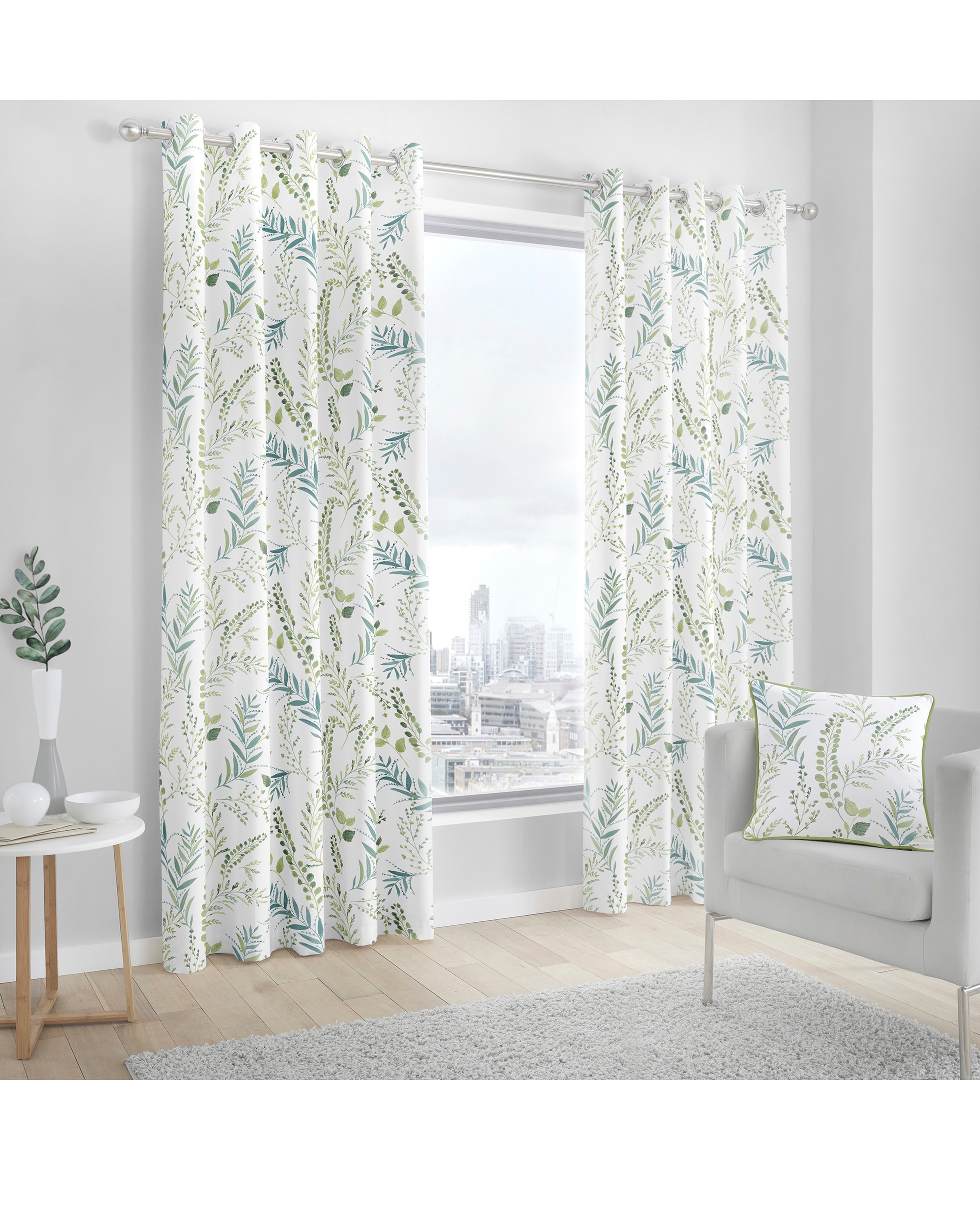 Fusion FW Printed Eyelet Curtains