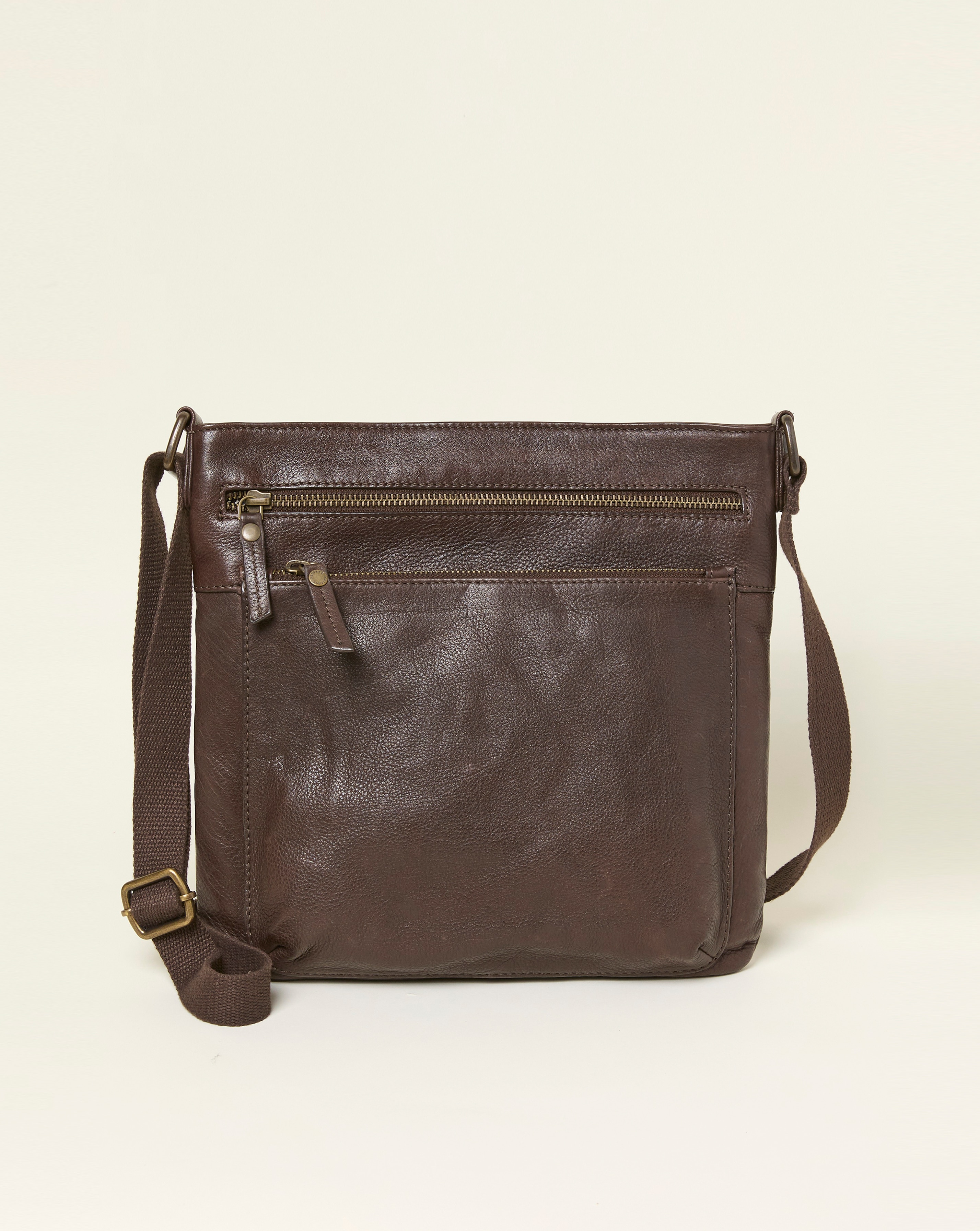 New In - Fatface Allie Leather Messenger Bag