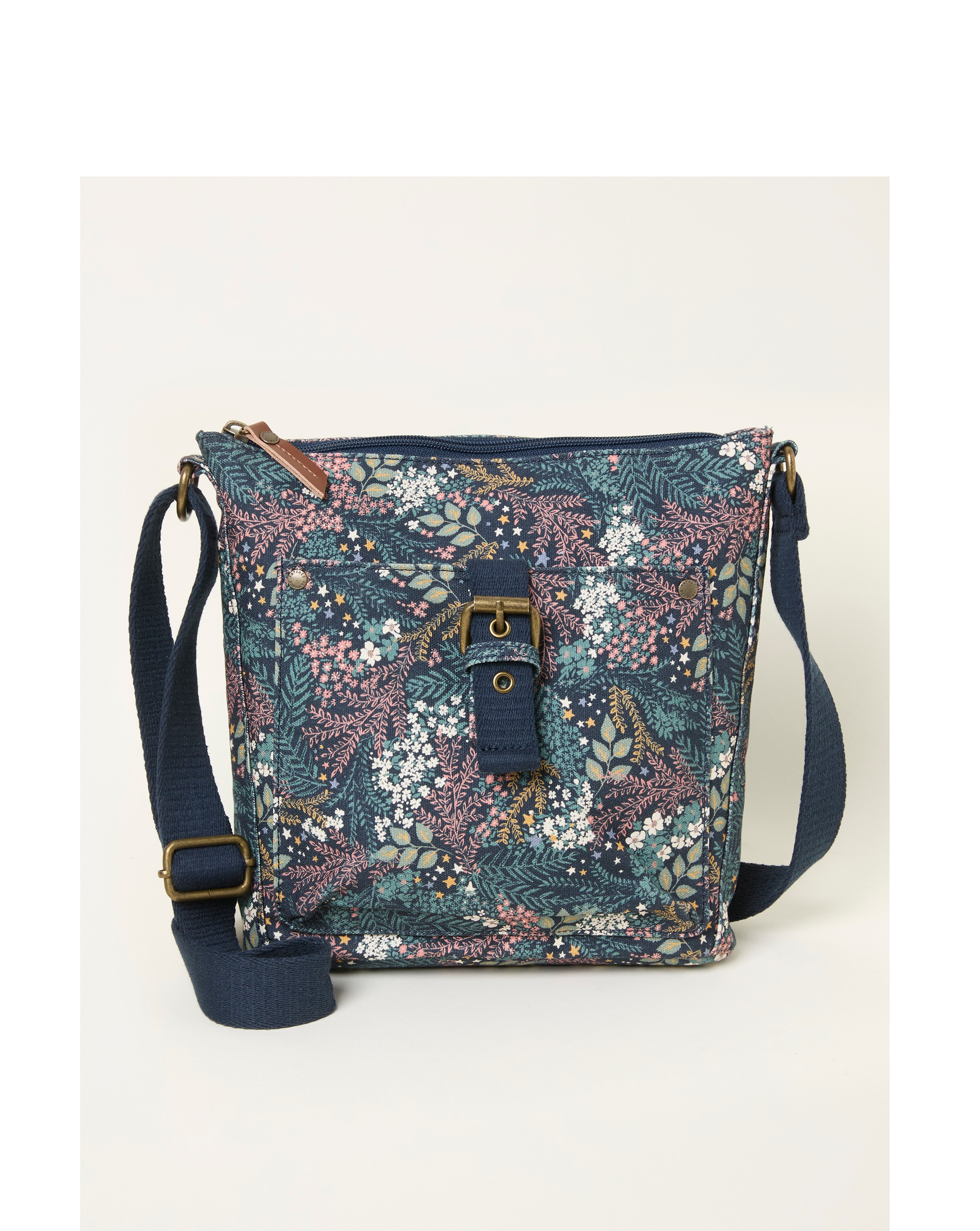 Fatface Floral Canvas Crossbody