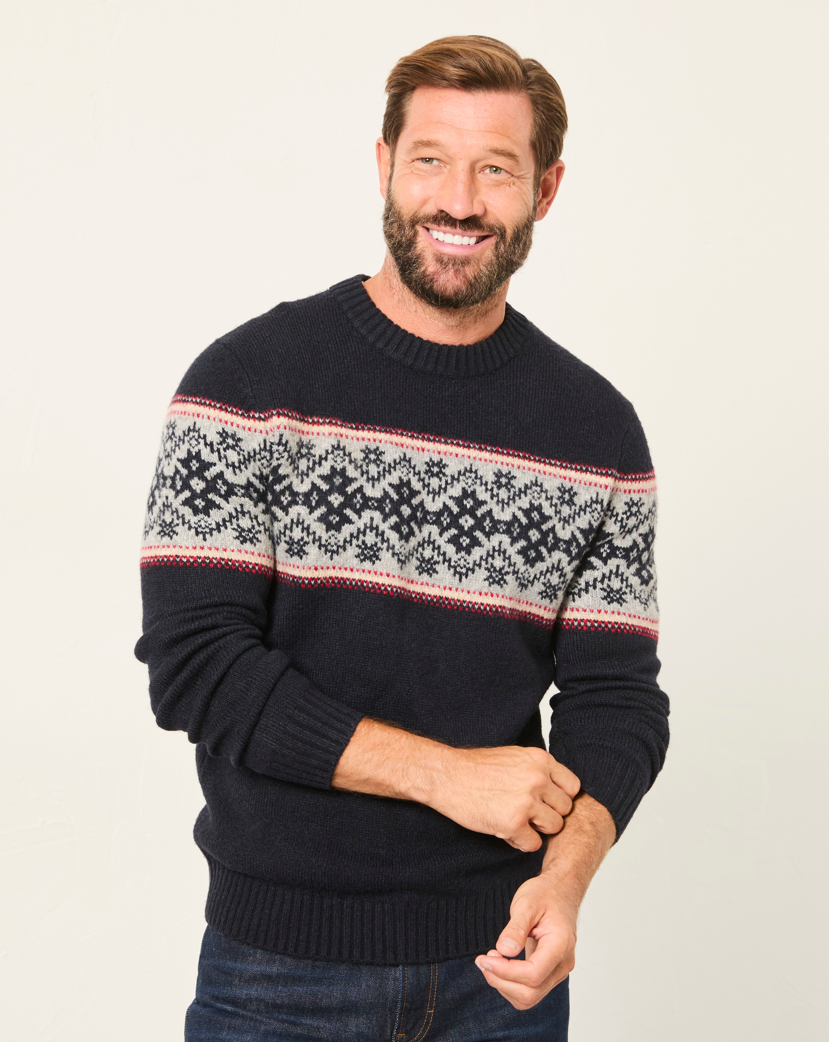 FatFace Snowflake Christmas Jumper