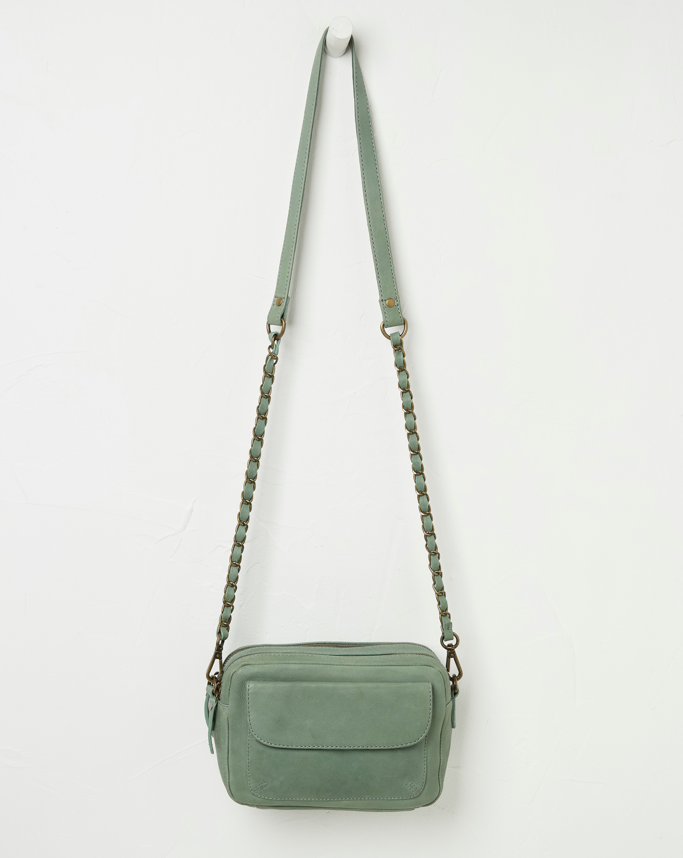 Fatface Leather Olso Camera Bag