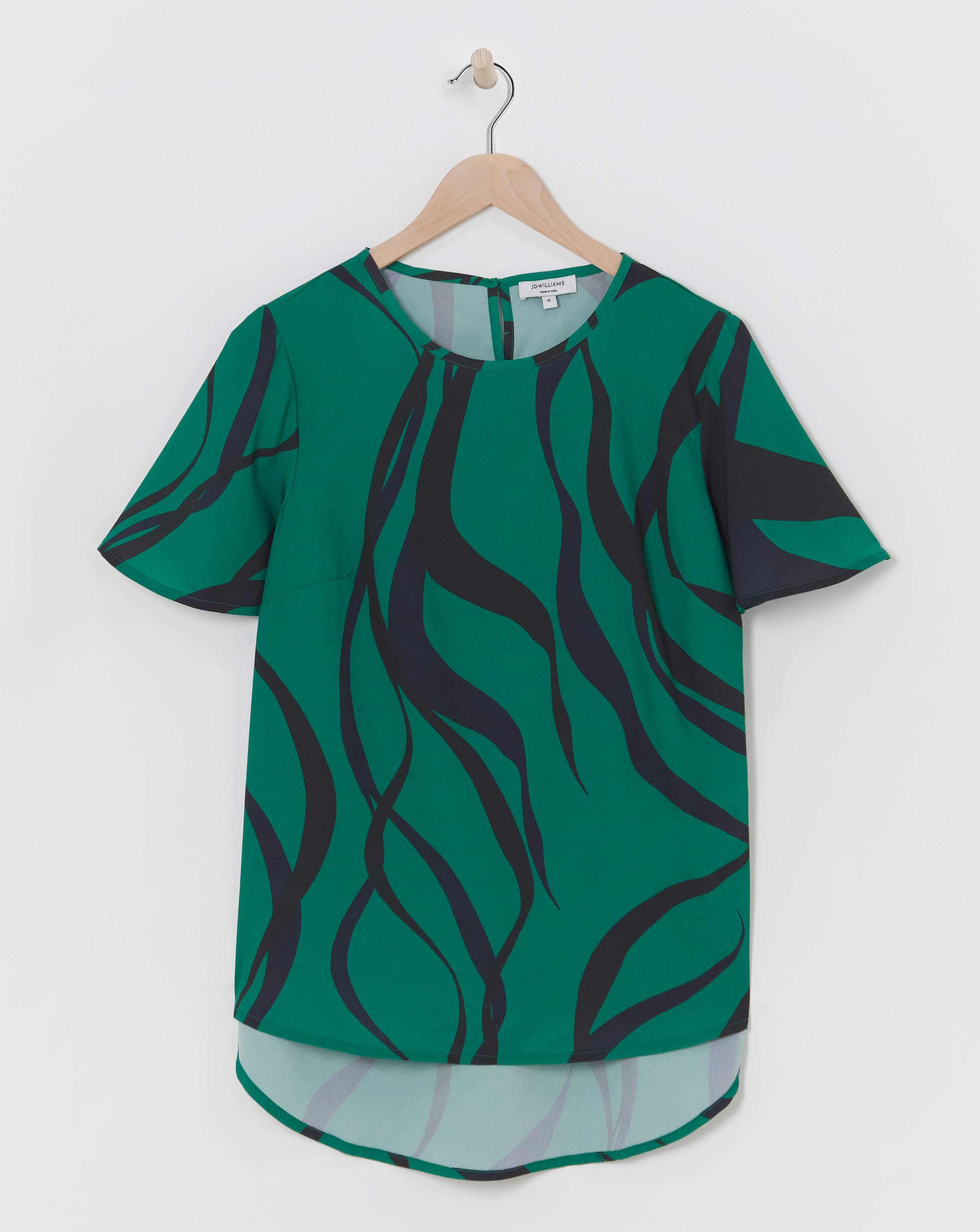 Short Sleeved Woven Top