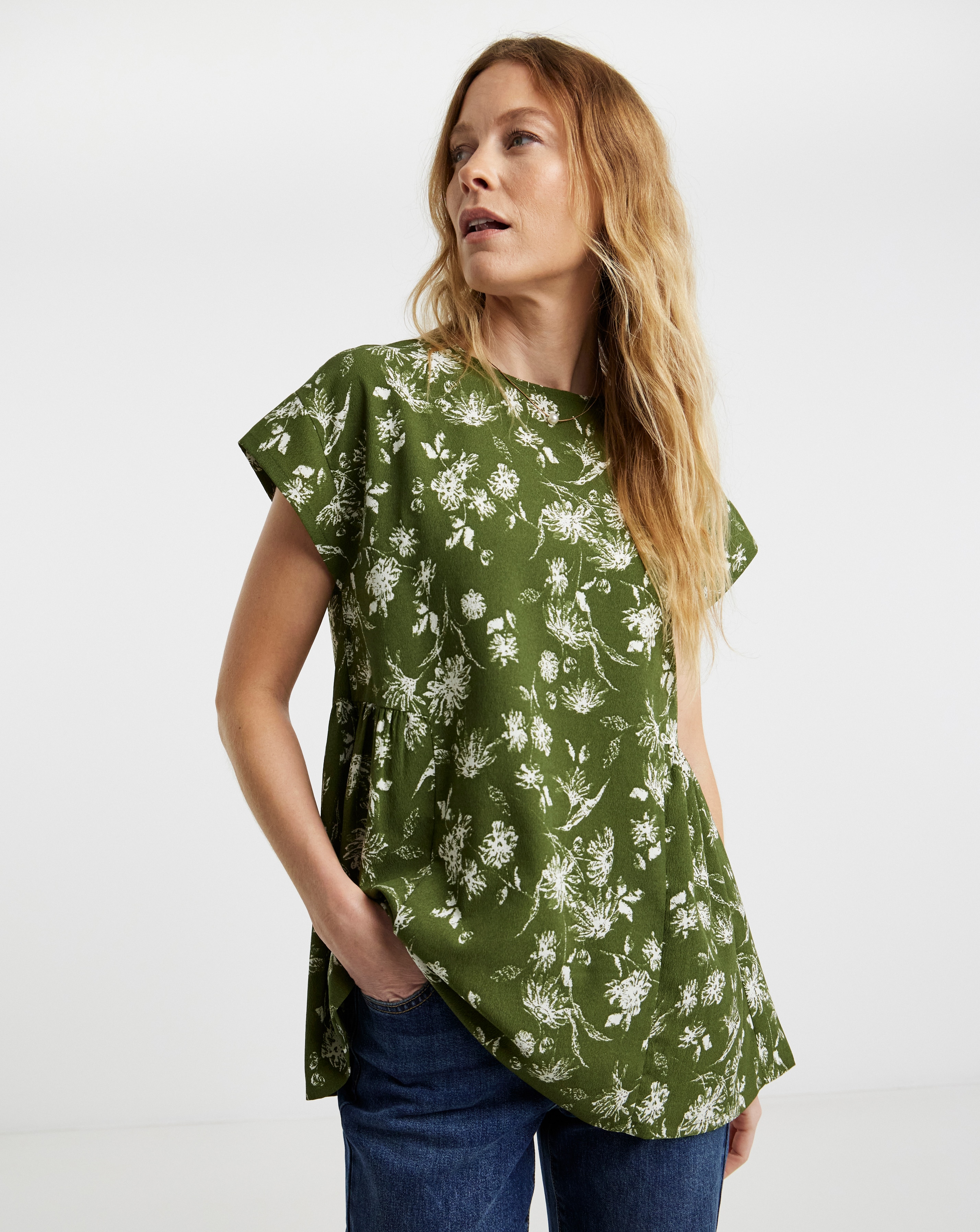 Short Sleeve Smock Top