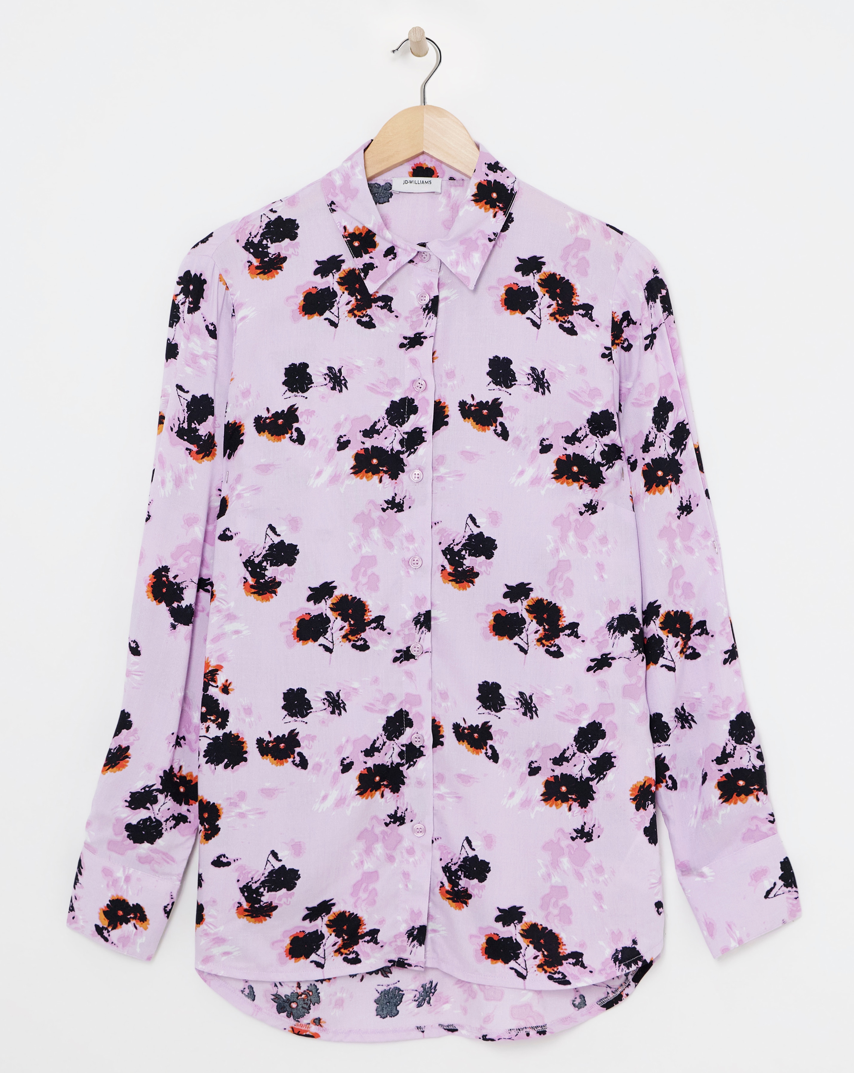 Dipped Back Viscose Shirt