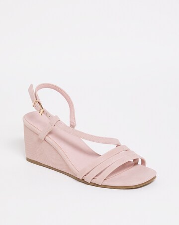 Joanna Hope Strippy Wedge Sandal - Extra Wide Fit (EEE)
