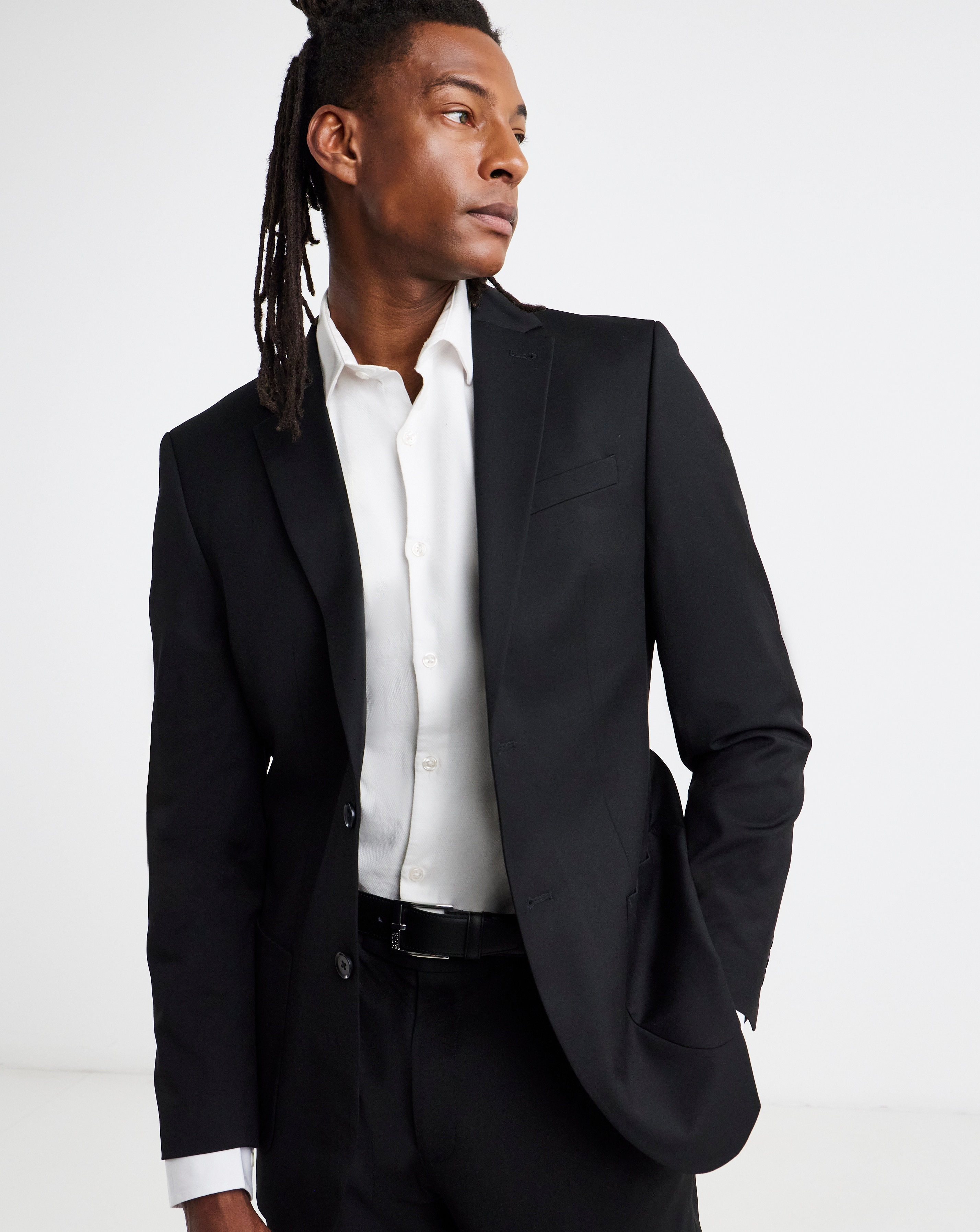 New In - Stretch Blazer with Patch Pockets