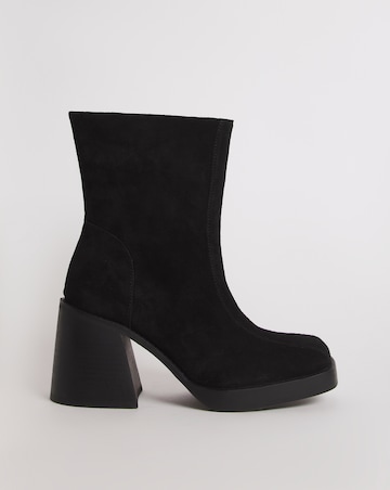 Gilly Suede Platform Ankle Boots - Extra Wide Fit (EEE)
