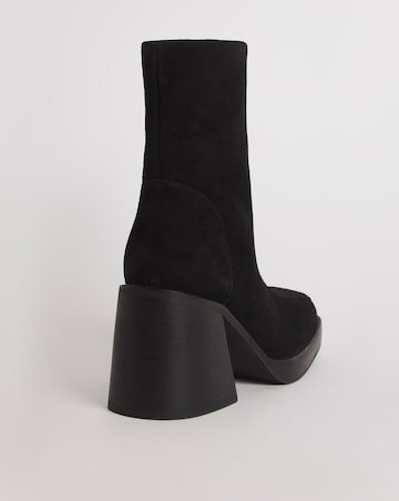 Gilly Suede Platform Ankle Boots - Extra Wide Fit (EEE)