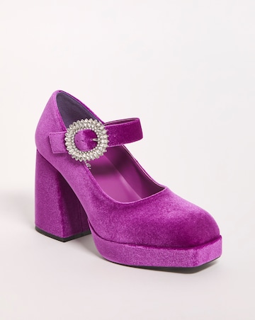 Dinah Mary Jane Platform Heeled Shoes - Wide Fit (E)