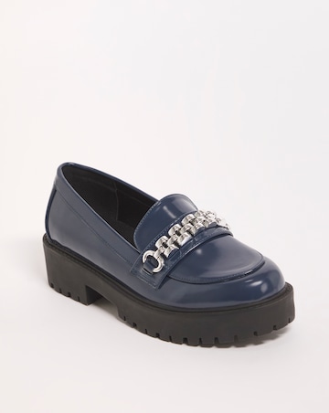 Dara Hardware Trim Loafer Shoes - Wide Fit (E)