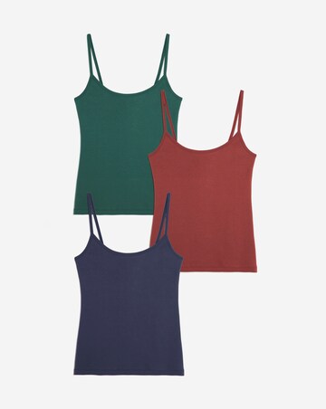Teal/Navy/Berry 3 Pack Cami Vests