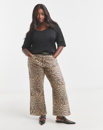 Simply Be Black Scoop Neck Pure Cotton T-Shirt