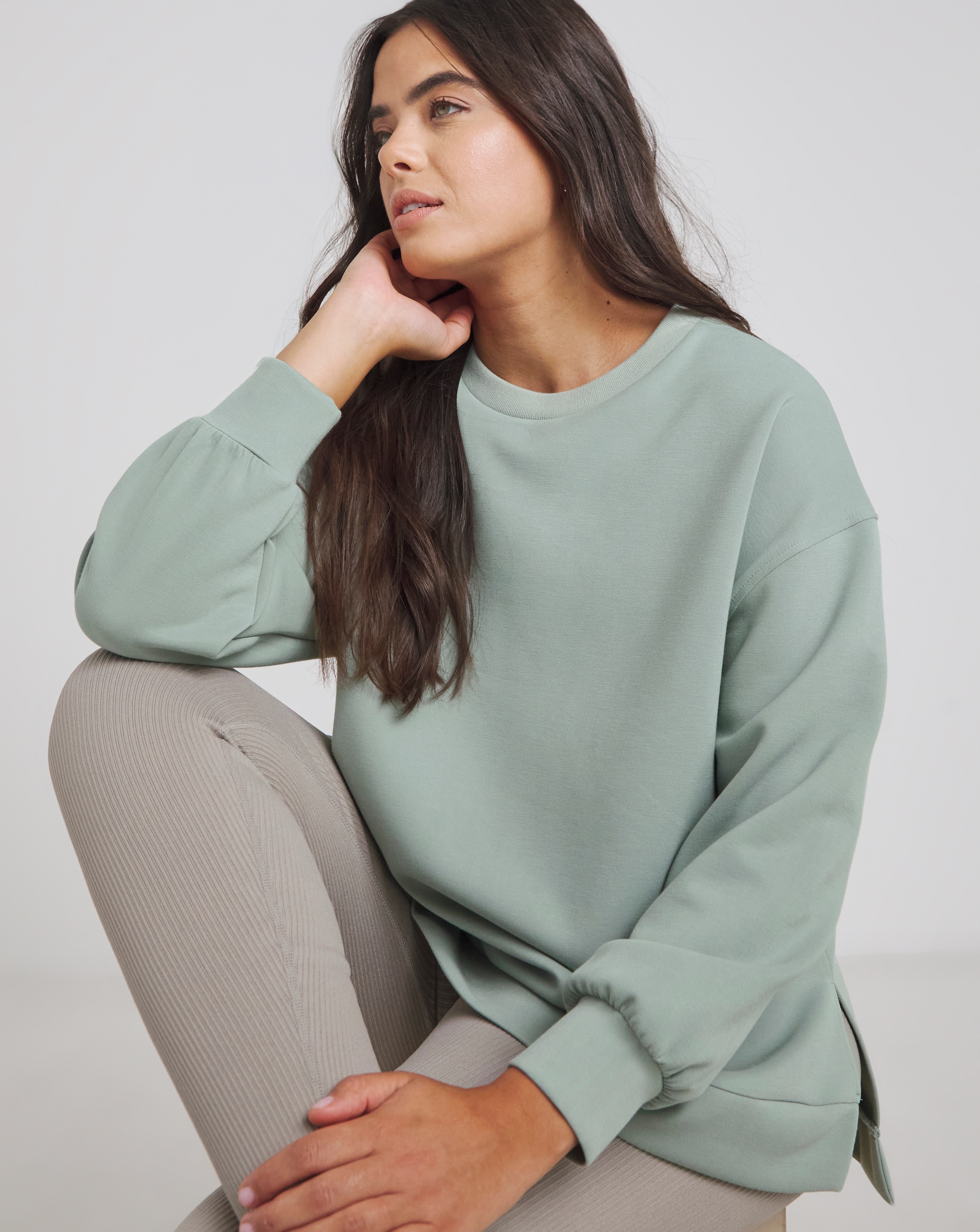 Simply Be Luxe Modal Dip Back Sweatshirt
