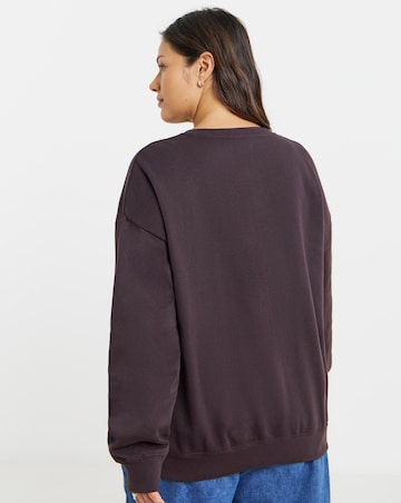 Simply Be Chocolate Brown Monte Carlo Sweatshirt