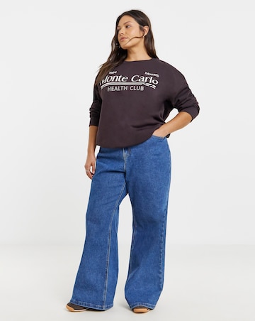 Simply Be Chocolate Brown Monte Carlo Sweatshirt