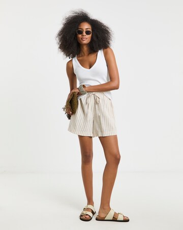 Simply Be White V Neck Tank