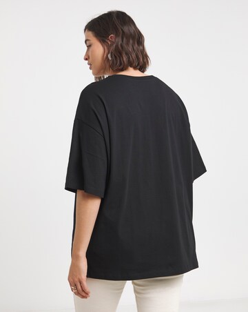 Simply Be Black Spicy Margs Graphic Oversized T-Shirt