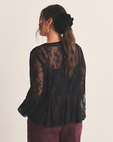 Simply Be Black Lace Cardigan