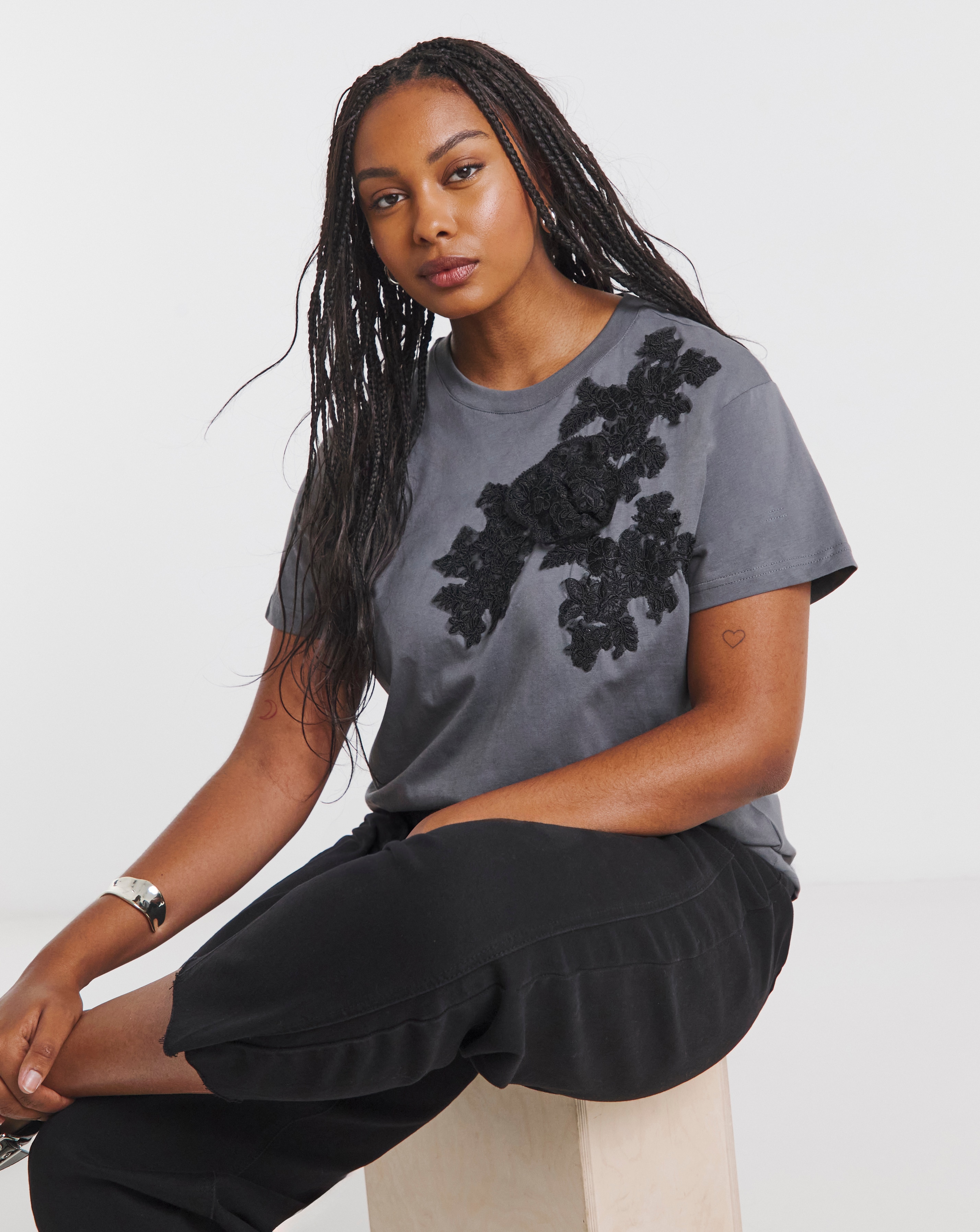 Lace Rosette T-Shirt