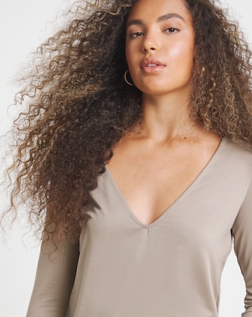 Simply Be Latte & Green 2 Pack Reversible Tops