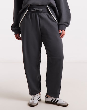 Simply Be Slate Grey Barrel Leg Jogger