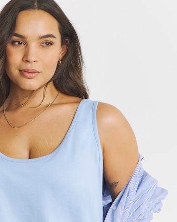 Sage & Blue 2 Pack Pure Cotton Slouchy Vests