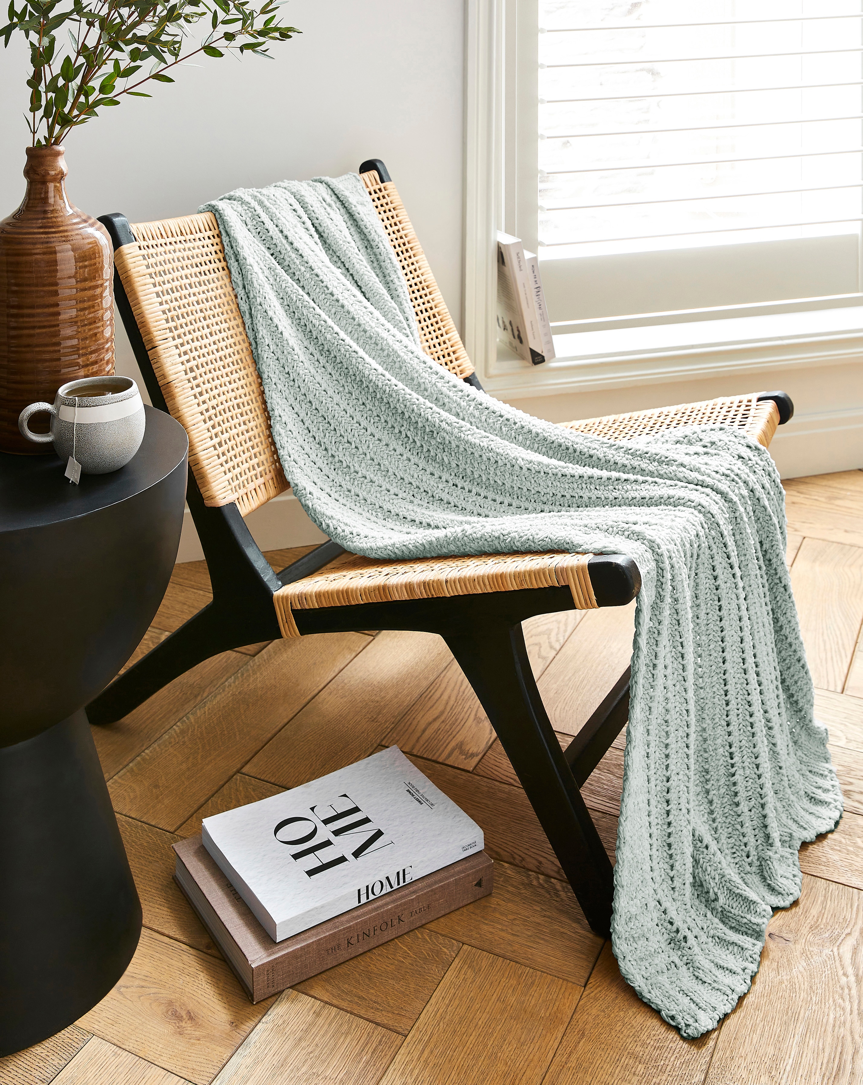 Chenille Basket Weave Throw