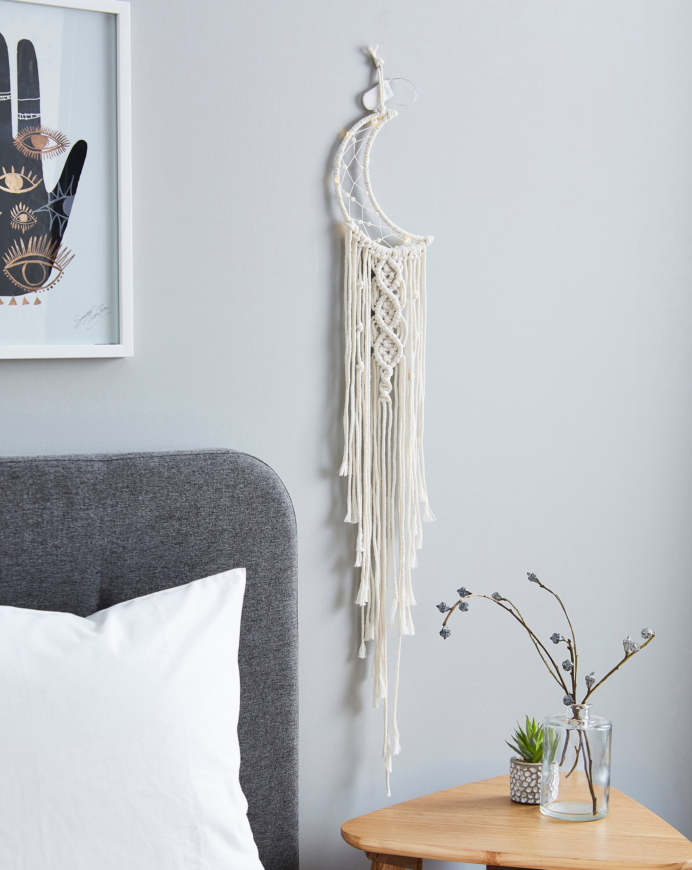 Moon Dream Catcher Wall Light with LED | J D Williams