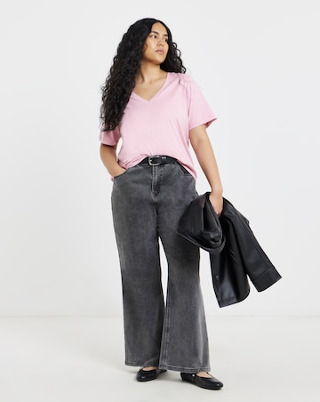 Black, White, Khaki, Navy & Blush V Neck T-Shirts