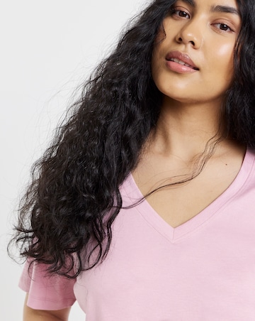 Black, White, Khaki, Navy & Blush V Neck T-Shirts