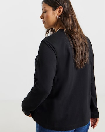 Black Pearl Bow Detail Long Sleeve T-Shirt