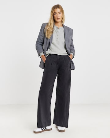 Simply Be Grey Marl Henley Sweatshirt