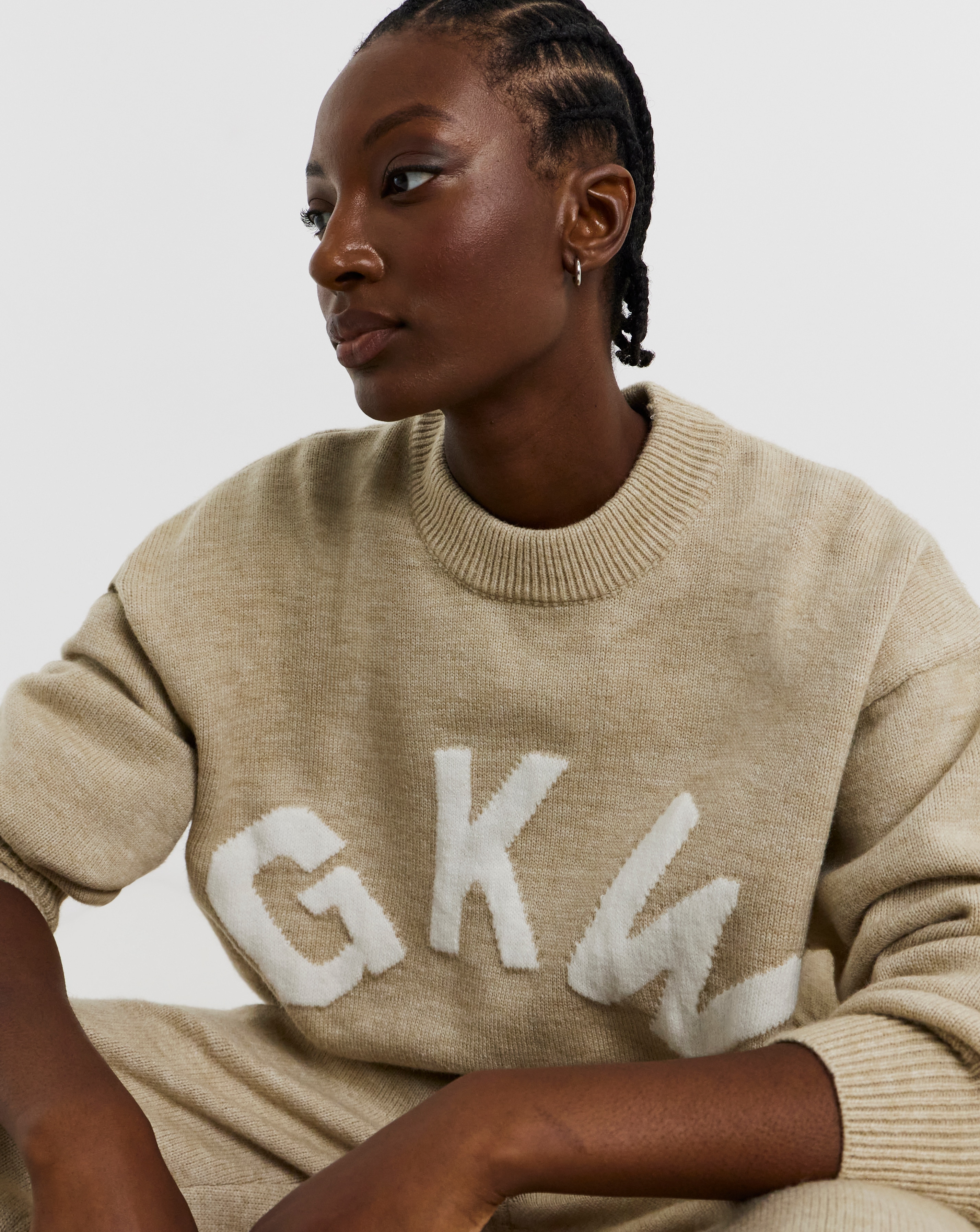 New In - Gym King Restore Knit Crew