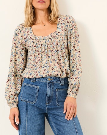 FATFACE CAT DITSY BLOUSE