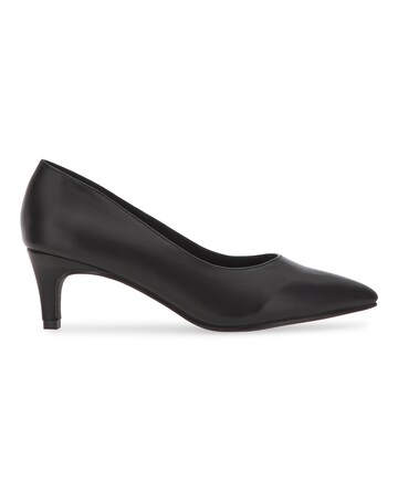 Flexi Sole Kitten Heel Shoes Wide E Fit