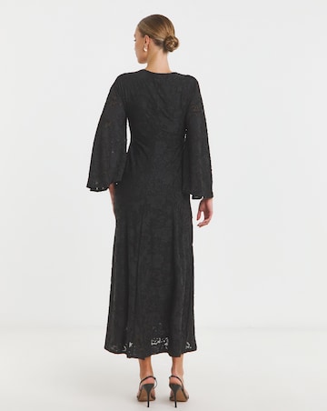 Flounce London Lace Long Sleeve Maxi Dress