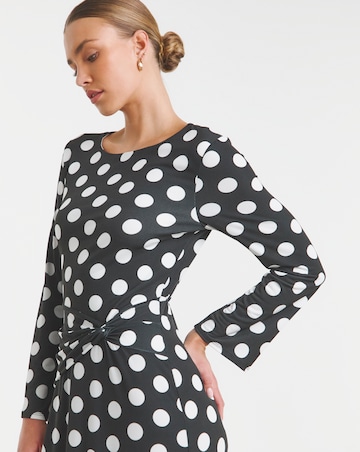 Flounce London Spot Jersey Maxi Dress