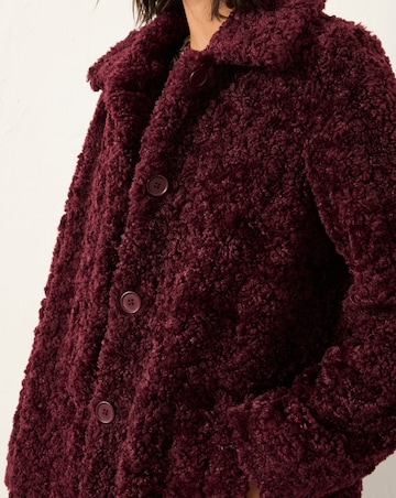 FatFace Boucle Teddy Coat