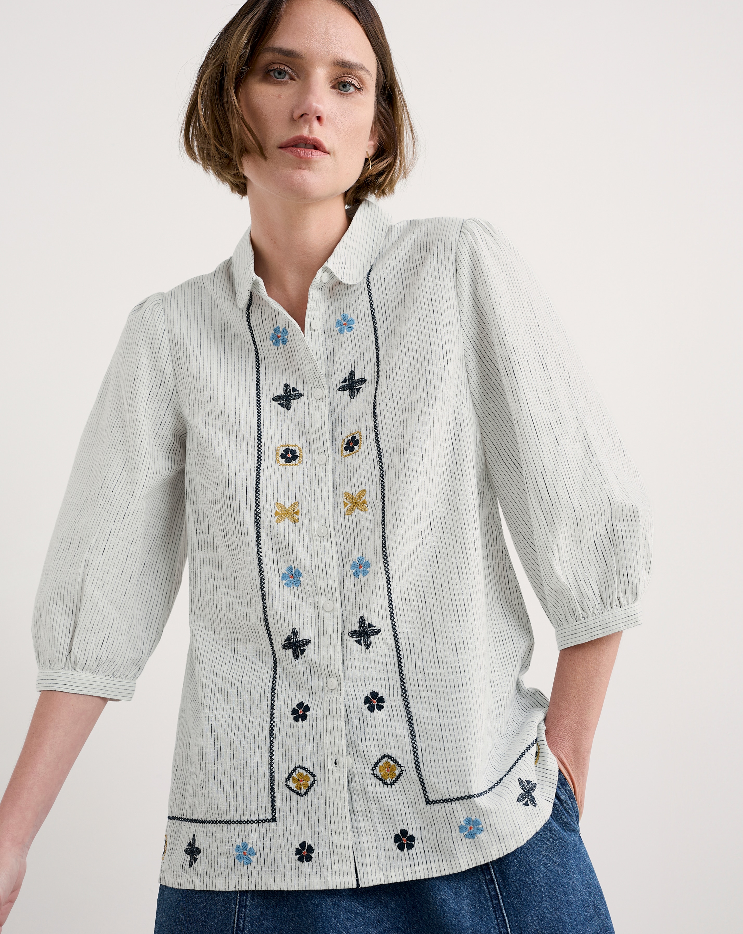 Seasalt Cornwall Embroidered Blouse
