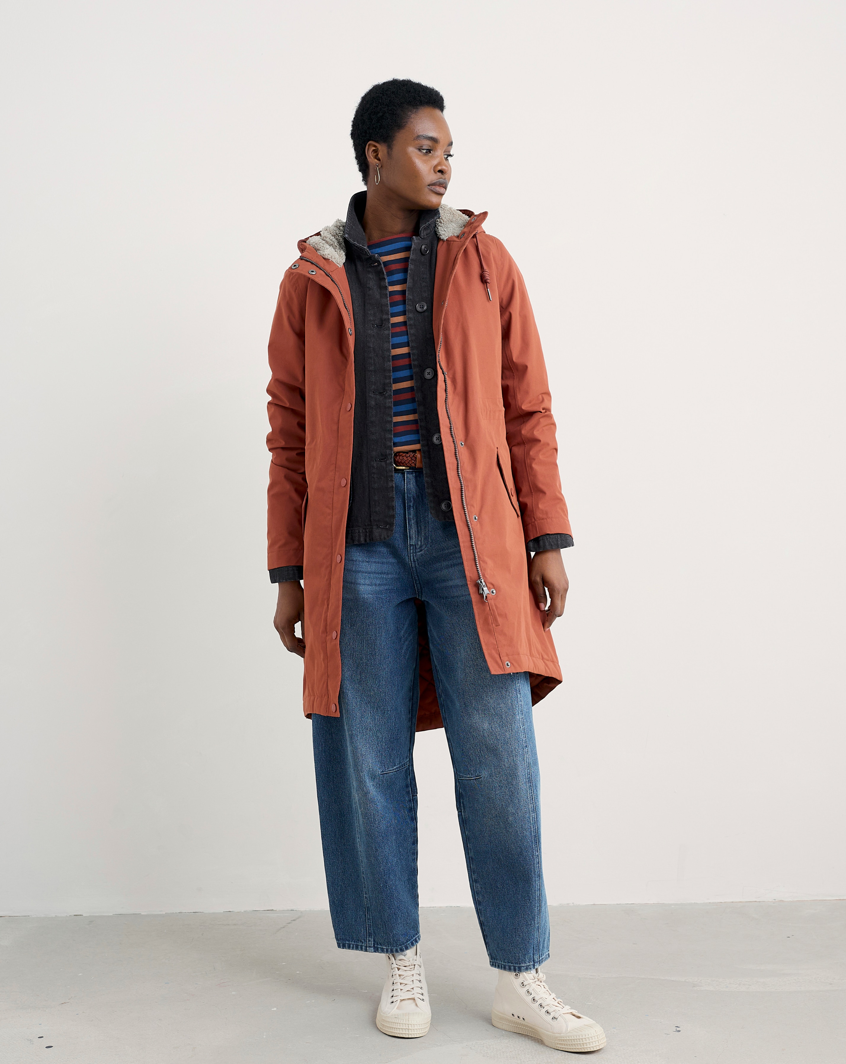 Seasalt Cornwall Plant Waterproof Coat