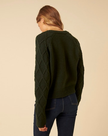 Nobody's Child Cable Detail Cardigan